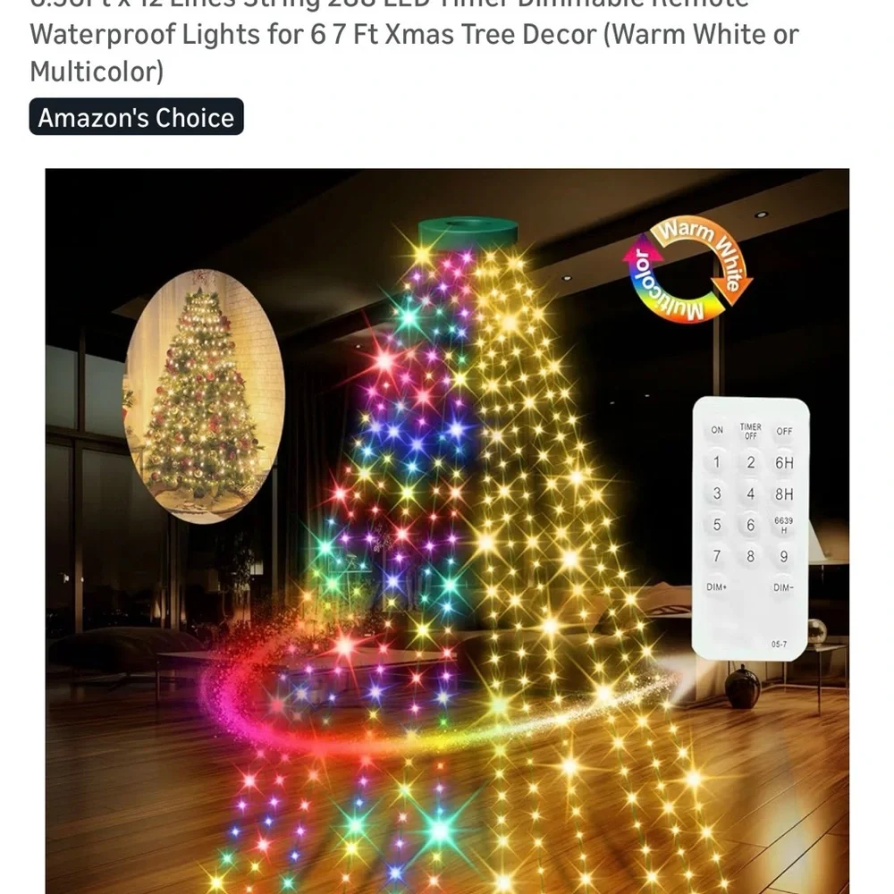 Warm White Holiday String Lights
